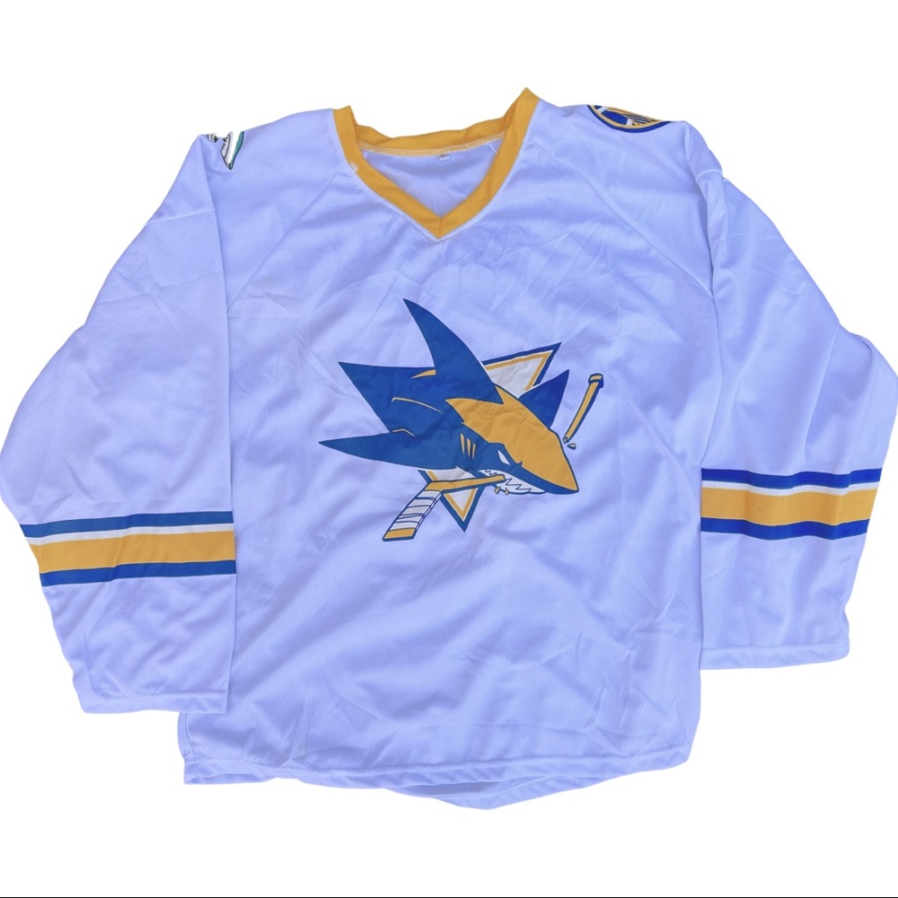Rare San Jose Sharks / Golden State Warriors collab hockey jersey by Zoom